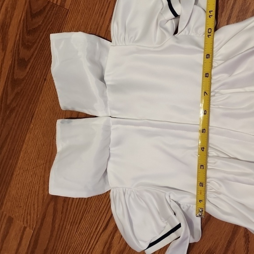 New sailor dress pageant,sports wear 6mo, fits like a 12mo - Picture 7 of 9